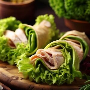 Rolinhos de Alface com Peru: Leveza e Nutrição de dar Água na Boca!