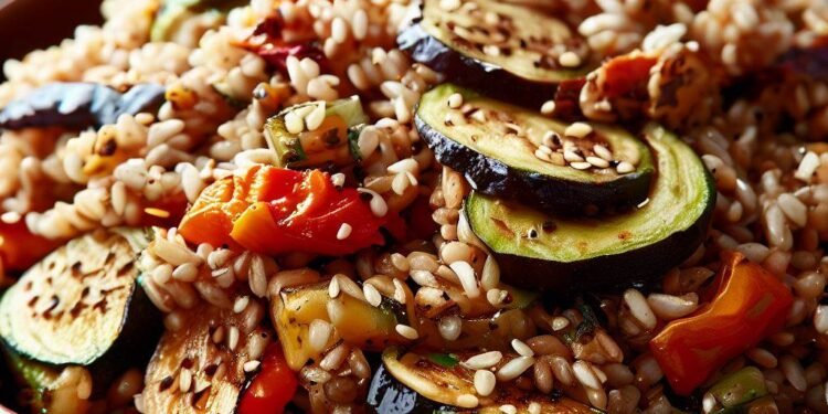 Salada de Grãos com Legumes Grelhados: Nutrição e Emagrecimento em um Prato!