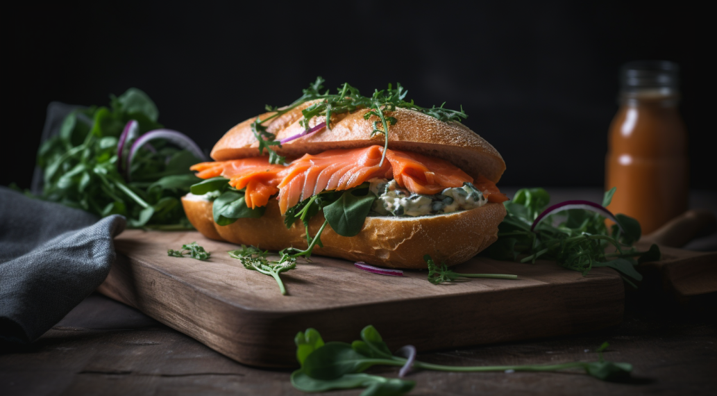 Sanduíche Fit de Salmão Defumado: Aprecie sem Pesar na Balança!