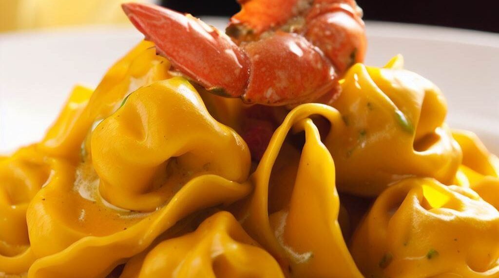Delicie-se com Tortellini de Lagosta ao Molho de Açafrão