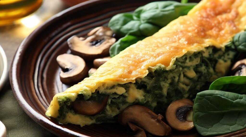Omelete de Espinafre e Cogumelos: Saboreie e Emagreça! 1 Omelete de Espinafre e Cogumelos: Saboreie e Emagreça!