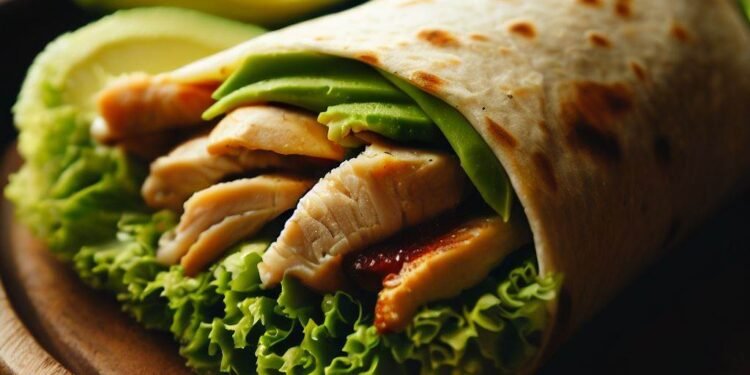 Wrap de Frango com Abacate: Combinação Perfeita para Perder Peso!