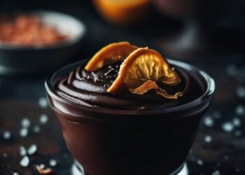 Deliciosa Mousse de Chocolate Amargo com Toque Cítrico de Laranja e Pitada de Sal Marinho