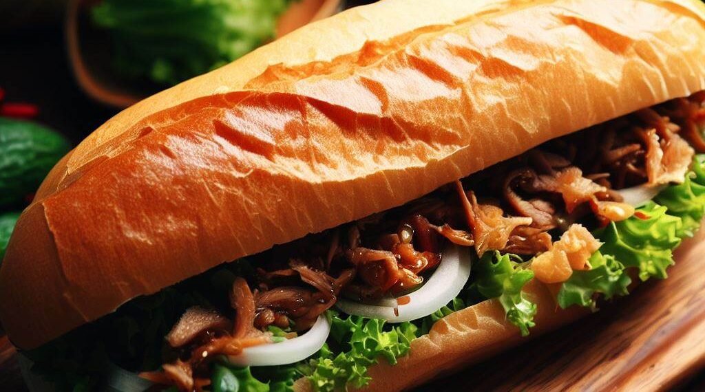 Banh Mi Vietnamita: Sanduíche de Baguete com Sabores Asiáticos