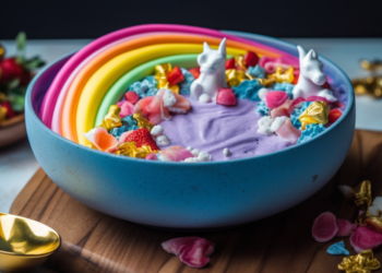 Smoothie Arco-Íris de Unicórnio: Aprenda a Fazer!