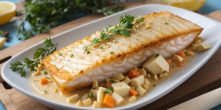Filé de peixe assado