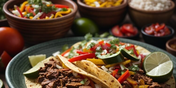 Fajitas Tex-Mex Autênticas: Sabor da Fronteira EUA-México!