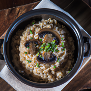 Risoto Clássico de Cogumelos Shiitake