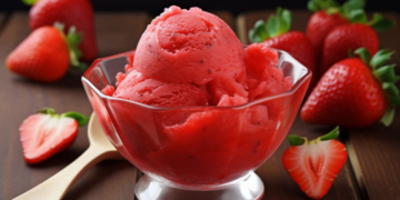 Gelado de Morango Fit: Sobremesa Leve e Saborosa