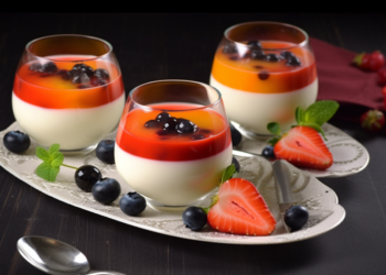 Panna Cotta com Calda de Frutas Vermelhas: Sobremesa Cremosa Italiana
