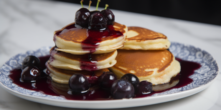 Panquecas Americanas com Xarope de Bordo: Café da Manhã Perfeito!